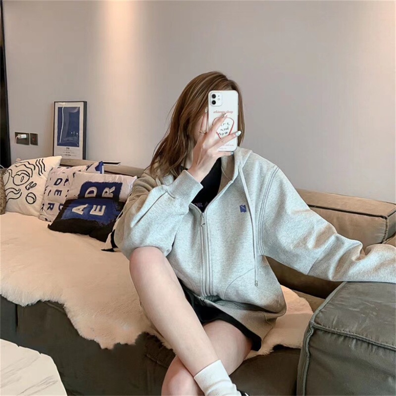ader Hooded Sweater Spring New Fashion Brand Loose Design Sense Niche Couples Same Zipper Cardigan Jacket