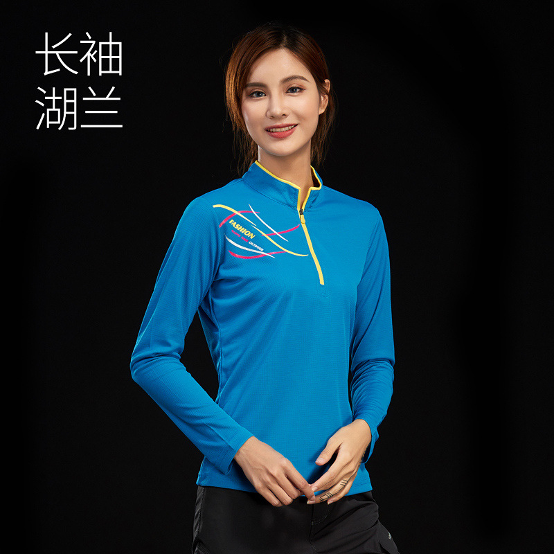 Verano delgado deportivo al aire libre de mujeres mangas largas ropa de secado rápido hombre camiseta de secado rápido correr caminata protección solar transpirable