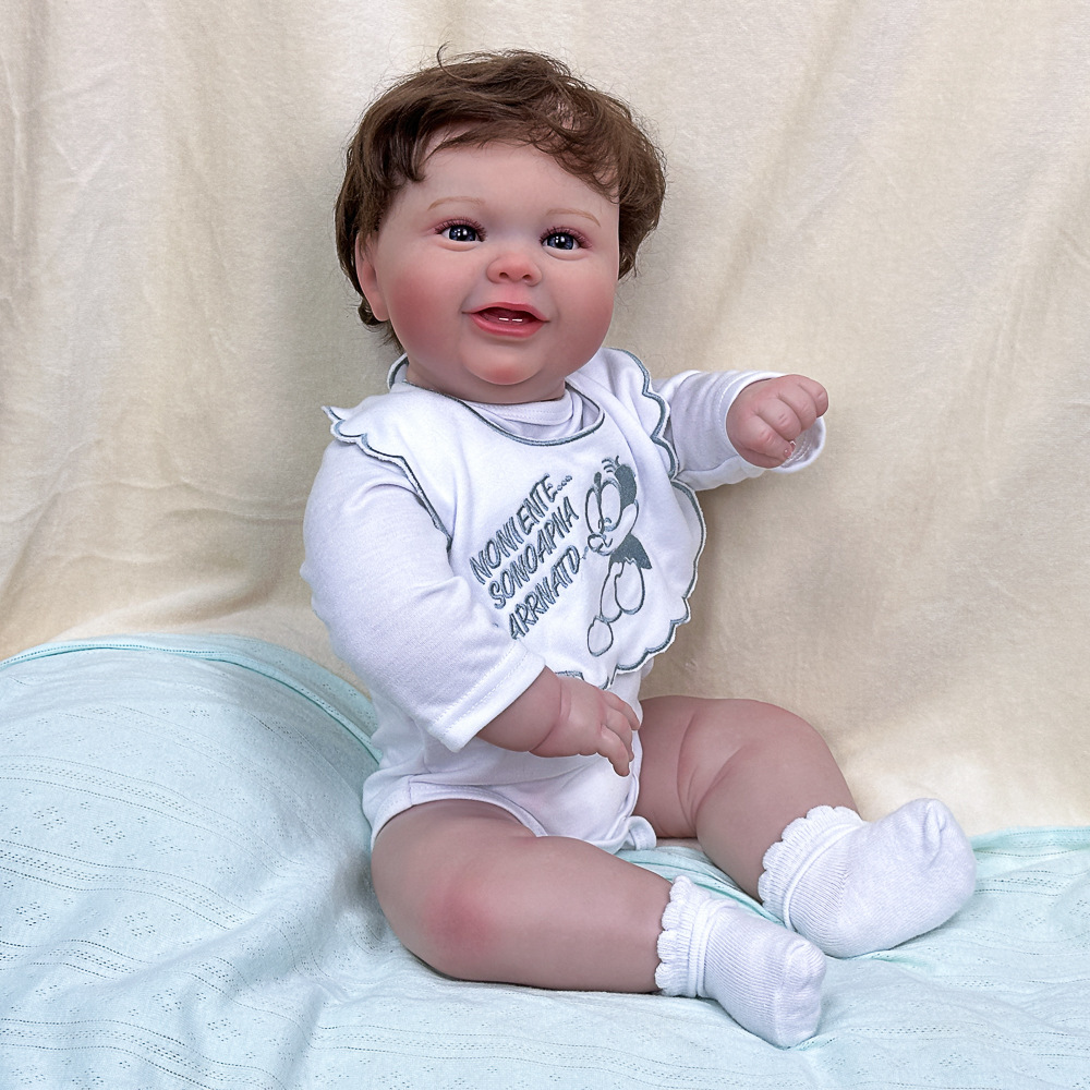 22 pulgadas juguetes de regalo bebés pesados simulación lindo muñeca de regalo muñeca gorda muñeca Henghua