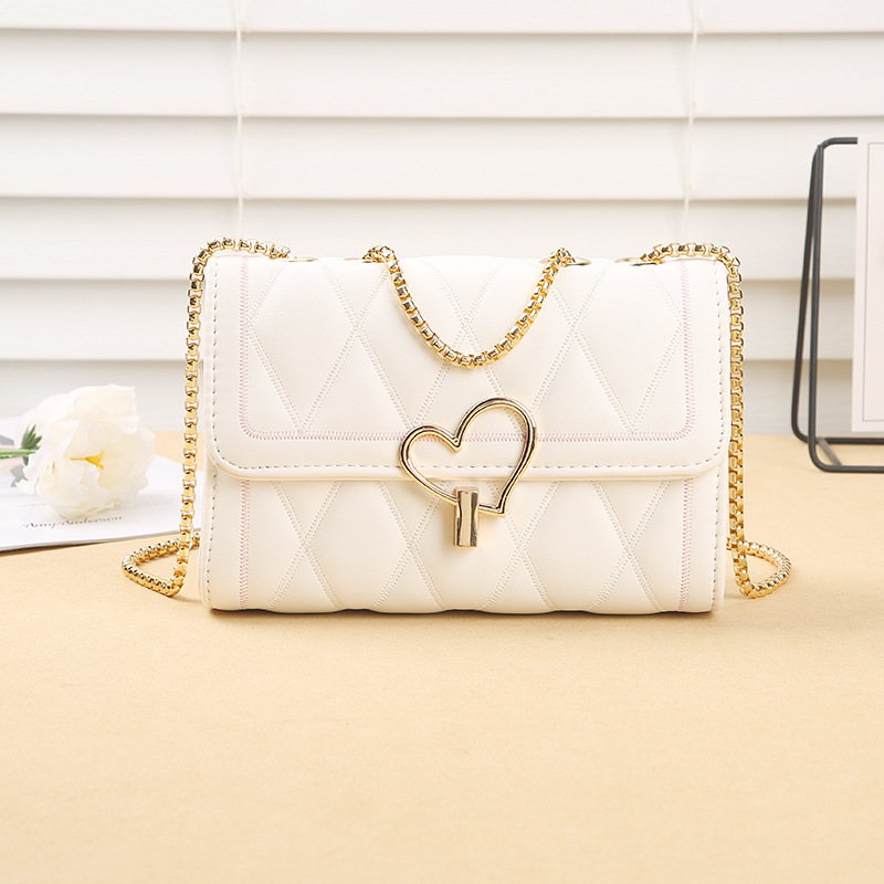LONNY bolsa de amor bolsa de mujer nueva bolsa de cadena de rombo estilo Chanel bolsa de mensajero del todo fósforo bolsa pequeña de verano para mujer