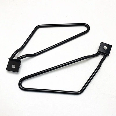 Motorcycle Street Car Cruise Prince Accessories Universal Modified Saddle Bag Side Bag Protective Bracket Side Box Metal Bracket (Motorcycle Safety Supplies) - black