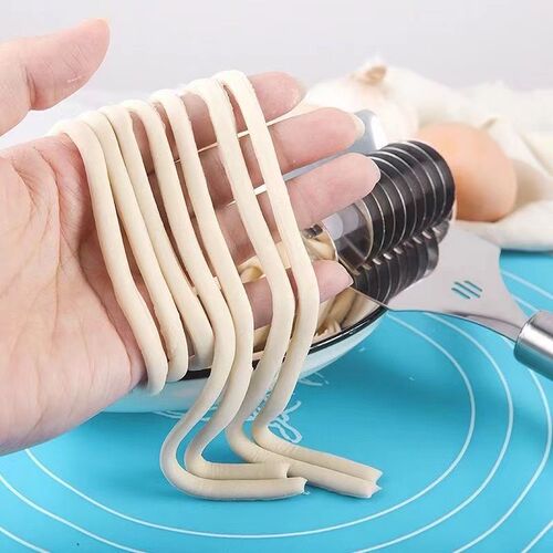 Manual Noodle Cutter Home Stainless Steel Roller Noodle Cutting Tool Noodle Slicer Noodle Making Tool