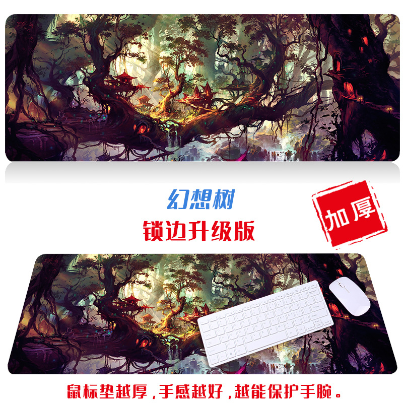 Ciudad de gran tamaño paisaje escritorio estera paño simple fresco ratón artístico de dibujos animados natural Oficina teclado estera