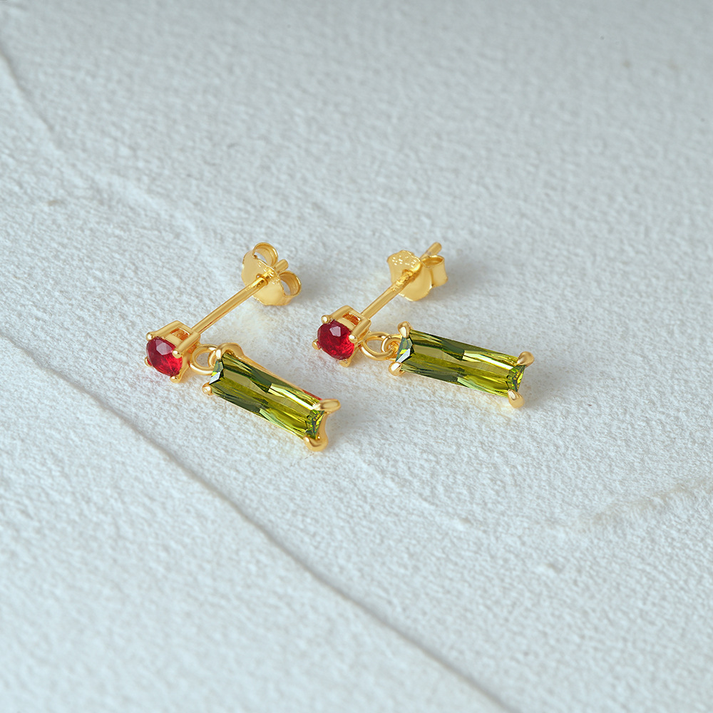 4g Weight 925 Sterling Silver Ear Needle Material Zircon Inlay Material Earrings Classification 1 Pair Quantity Daily Occasion 925 Sterling Silver Material Geometric Pattern Women's Gender Plating, Inlay Design Simple Style Style 1 Pair 925 Sterling Silver Zircon Geometric Earrings 16