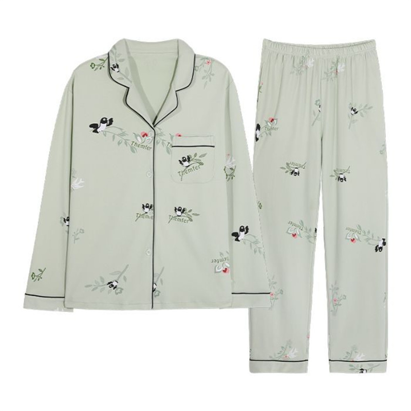 Pijama de mujer primavera y otoño rojo en línea manga larga simple se puede usar otoño y invierno 2024 nuevo conjunto de ropa para el hogar