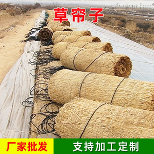 Greenhouse Insulation Site Greening Maintenance Grass Tarpaulin Vegetable Transportation Greenhouse Winter Warm Straw Curtain