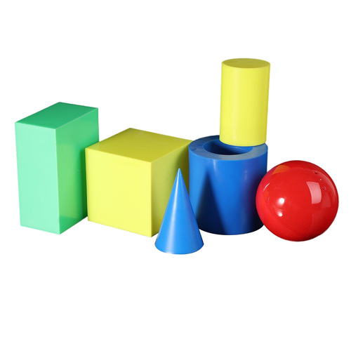 Solid geometry shape volume model teaching aid cube rectangular prism cylinder cone demonstration teaching supplies