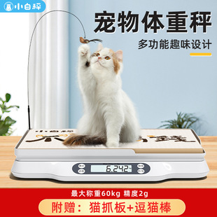 Small White Scale Pet Weighing Scale Cat Weighing Dog Weighing Pet Shop Household Precision Electronic Scale Wholesale
