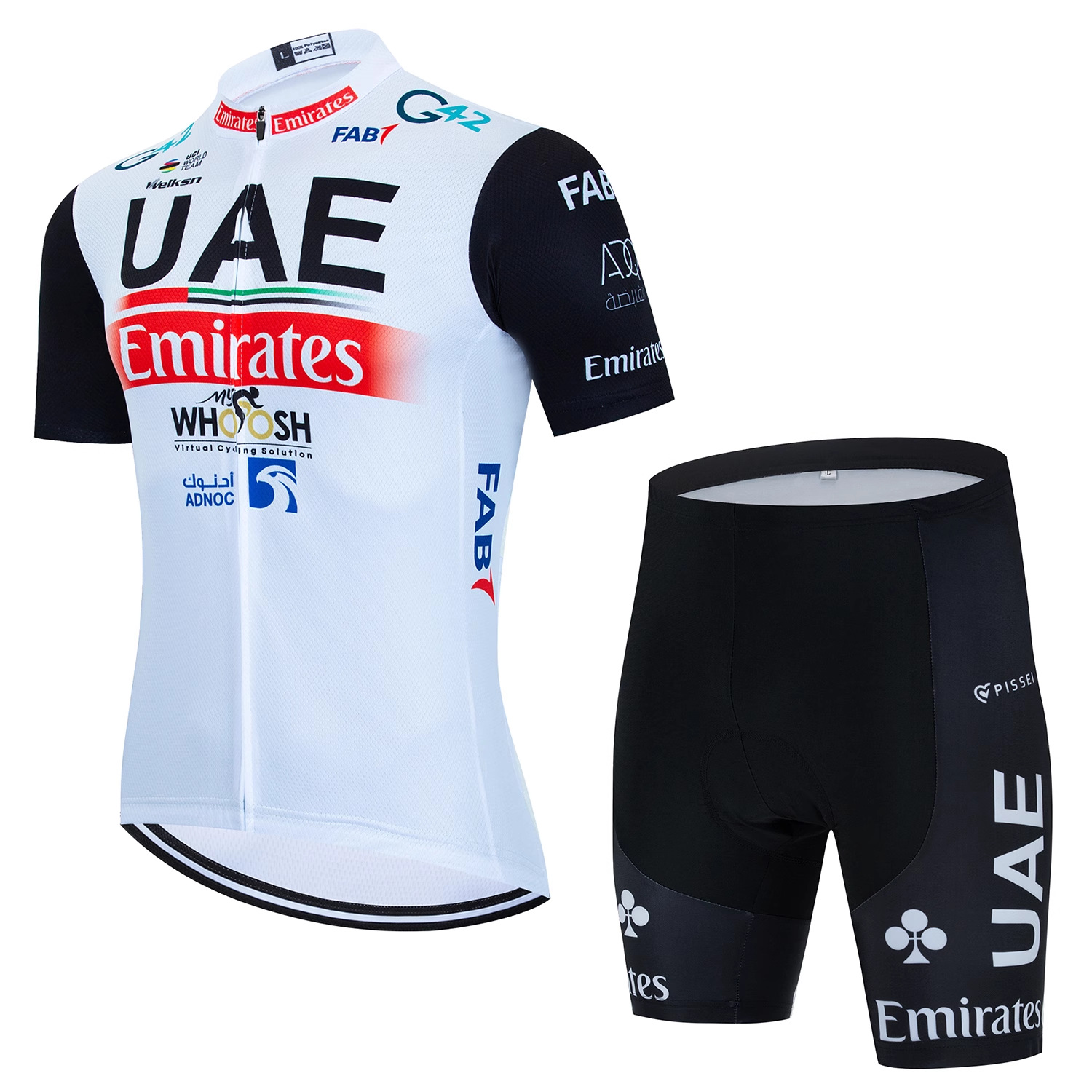 Uae Team Edition Cycling Suit Men's Short Sleeve Summer Road Mountain Bike Quick-Drying Breathable Cycling Suit