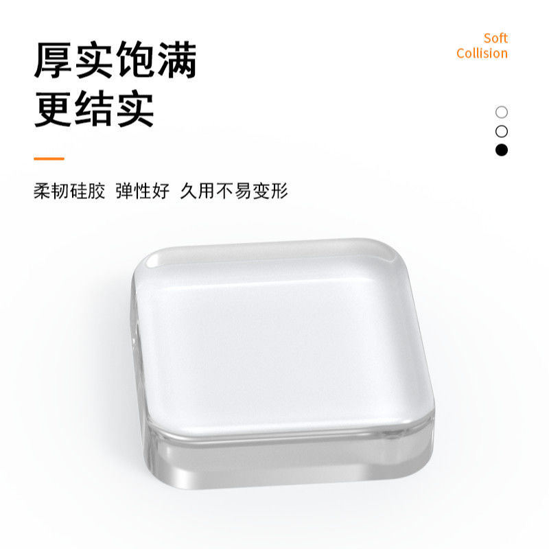 Almohadilla anticolisión, manija de la puerta, engrosamiento, succión de puerta silenciosa, amortiguador de silicona, pegatina de pared de la puerta, tapón de la puerta, almohadilla de pie de silicona, antideslizante y sólido