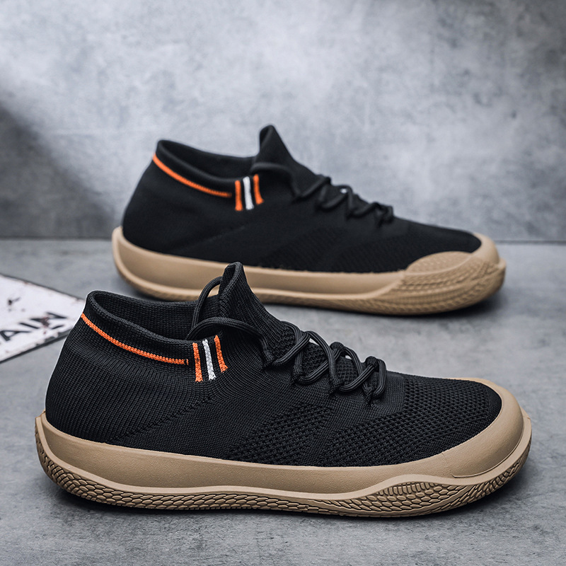 Cross-Border Wide-Toe Fly-Knit Sports Shoes for Men, 2026 Summer New Style, Breathable Mesh Casual Sneakers, Versatile Fisherman Shoes, Trendy Cross-Border Wide-Toe Fly-Knit Sports Shoes for Men, 2026 Summer New Style, Breathable Mesh Casual Sneakers, Versatile Fisherman Shoes, Trendy