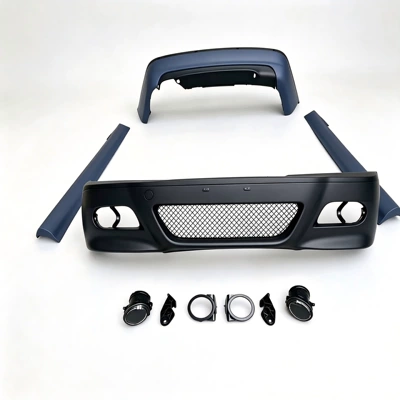 bumper, single or quad exhaust kit — Big Surrounded - m3-front-and-rear-side-set
