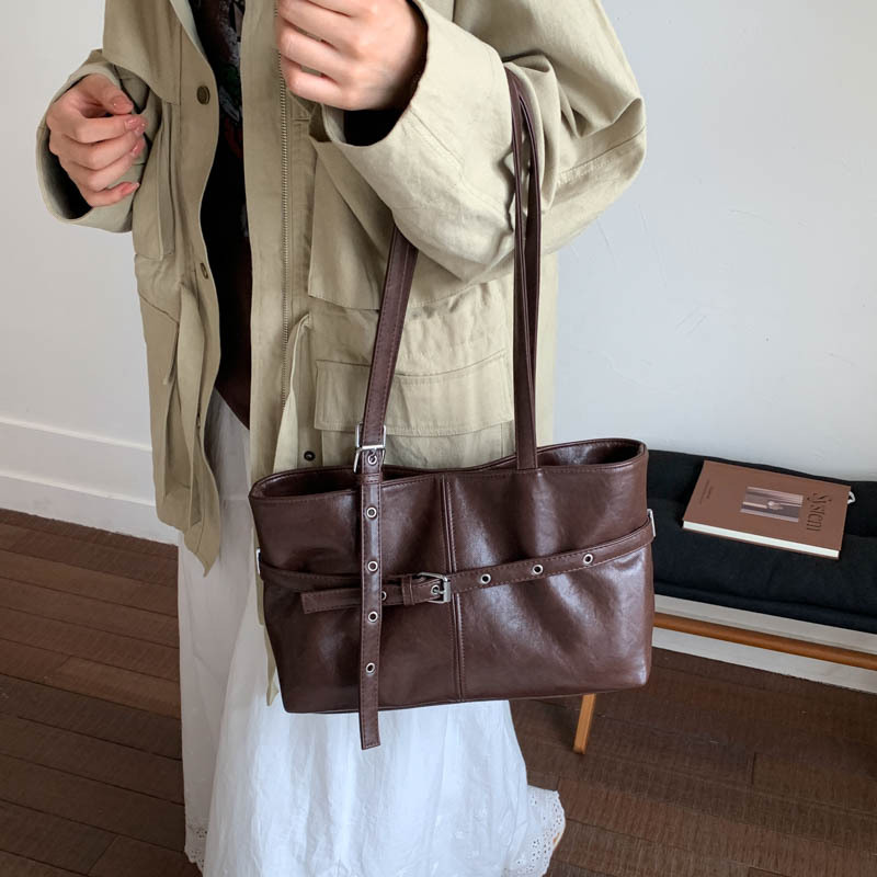 休闲大容量豹纹包包2025新款复古百搭女式通勤单肩包松弛感托特包|undefined