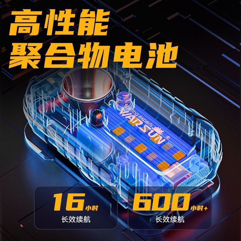 Fabricante de Wolson TD01 faro de advertencia de hombro luz de carga multifuncional luz de alta intensidad super brillante noche pescando faro de inducción