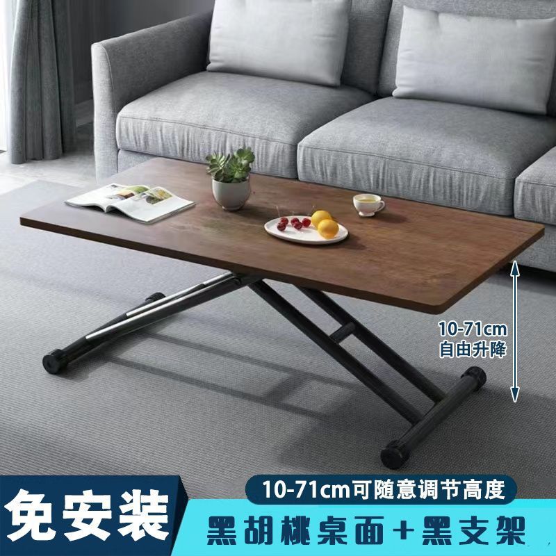 Black walnut desktop + black stand