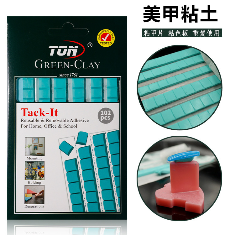 Nail Art Clay Nail Tips Color Card Glue Plasticine Nail Holder Fixing Clay Tools Colored Nail Polish