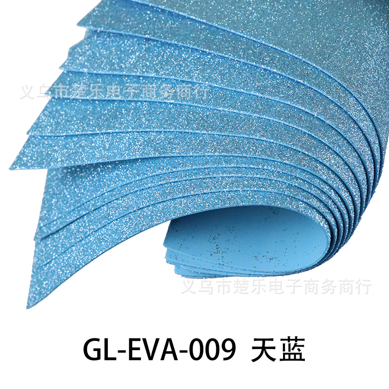 A4/A3/50x70 fábrica al por mayor Eva oro polvo esponja papel 2mm kindergarten DIY papel hecho a mano sin pegamento