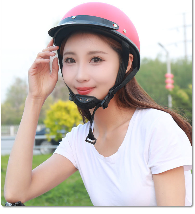 Motorcycle Electric Vehicle Riding Helmet Four Seasons Sunshade Harley Half Helmet