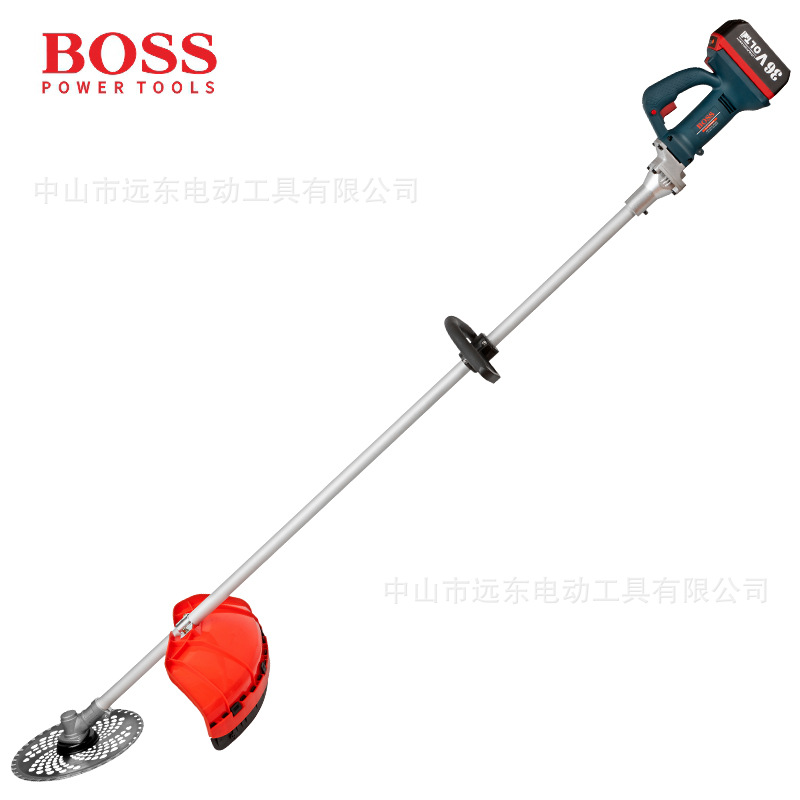BOSS割草机家用小型充电式多功能除草机开荒打草剪草锂电果园神器