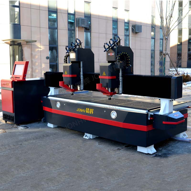 Máquina de grabado publicitario de carpintería de dos cabezas