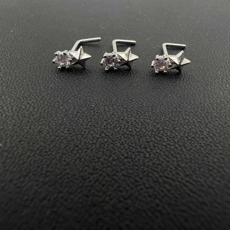 Piercing de nez en forme de l avec zircon blanc bijou minimaliste_voghion.com
