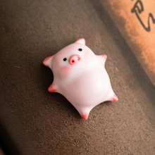 汝窑泡泡猪茶宠摆件精品可养茶玩家用茶盘装饰品可爱创意茶盘摆设