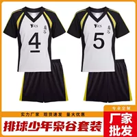 Костюм для косплея волейболиста Junior Xiao Valley Karasuno Volleyball Club Униформа школьной команды Xiao Valley № 4 № 5 Командная форма в наличии.