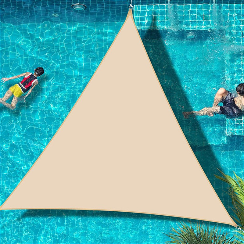 Outdoor Courtyard Triangular Sunshade Sail Canopy for Outdoor Terrace Balcony, Sun Protection and Rainproof Sunshade Sail, Landscape Awning