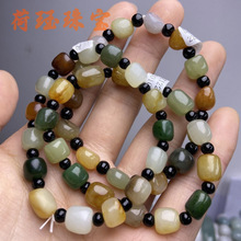 新疆和田玉天然玉石手串籽料多宝手链原石单圈男女手饰正品