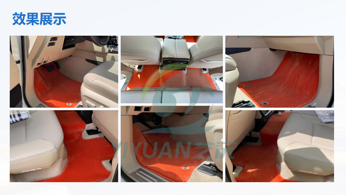 Factory direct sales of car-specific floor mats, thickened and reinforced with curved yarn carpet style, with positioning clips