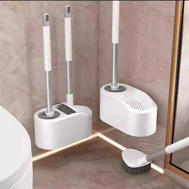 トイレブラシ トイレ掃除 家庭用 多機能セット 卸売 壁掛け 穴あけ不要 死角なし 日韓で人気|undefined