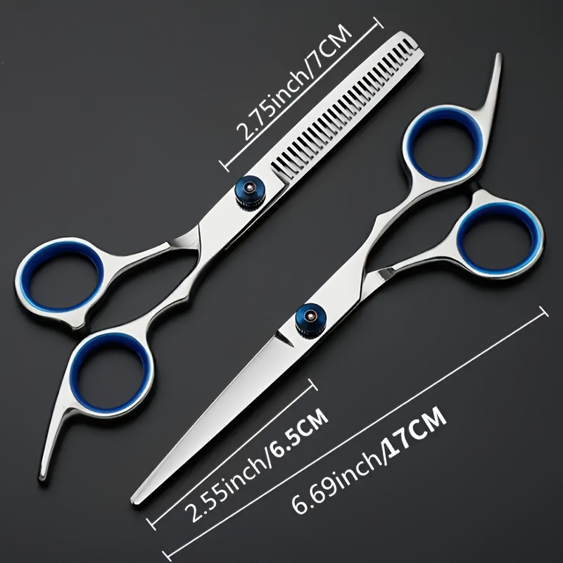 2pcs/set Premium Hair Cutting Kit Scissors With Thinning跨境|undefined