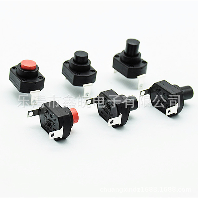 供应KAN-9 大电流250V6A加湿器按钮开关 暖风器 取暖机按钮开关