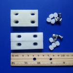 台钳配防滑胶垫垫片虎桌钳台钳钳口配件磁环绕线工具固定器防护垫