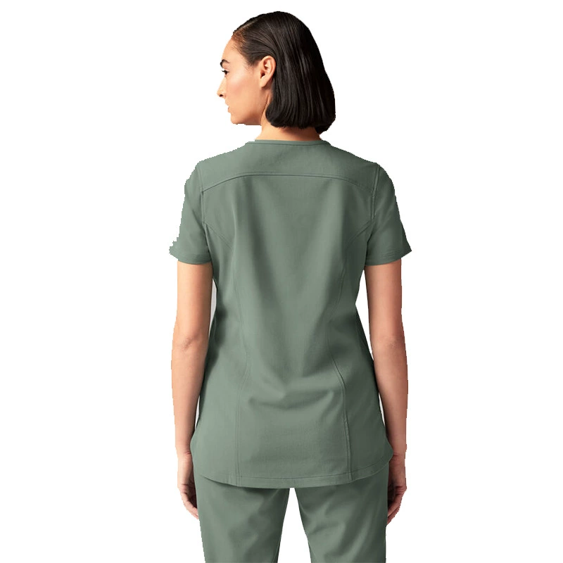Set, doctor uniform, elastic quick dry nurse uniform for work, for beauty salons