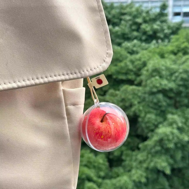 Apple 車のペンダント、安全な旅行キーホルダー、車のクリエイティブな雰囲気のバックミラーペンダント、インターネット有名人の装飾品|undefined