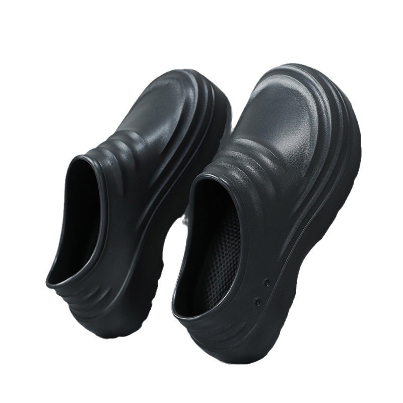 Zapatos de cocinero para hombre de verano impermeable y antideslizante zapatos de cocina para hombre negro para trabajar zapatos de hombre