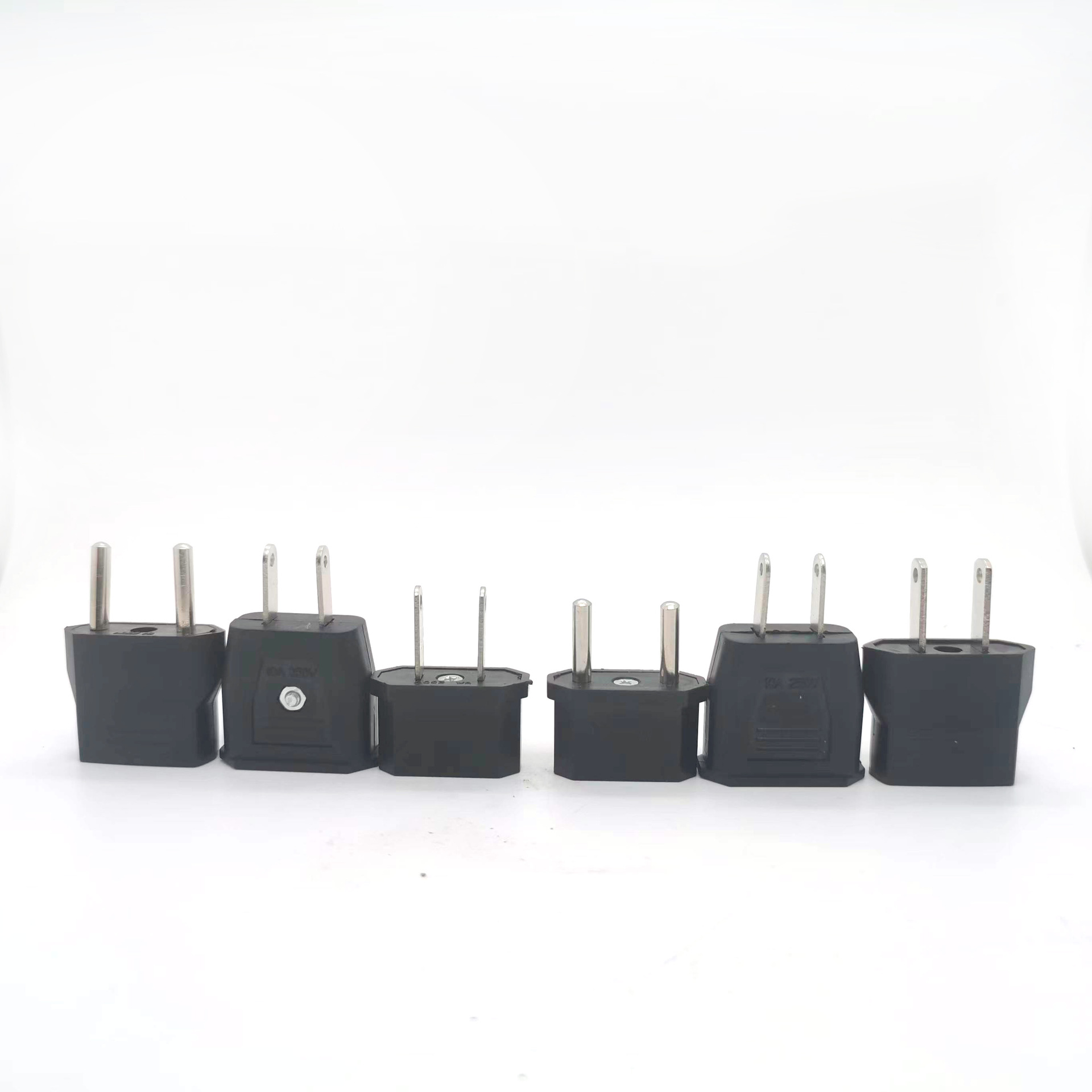 厂家直销家用工业多功能欧标小美规转换插器扁转圆德标转换插头