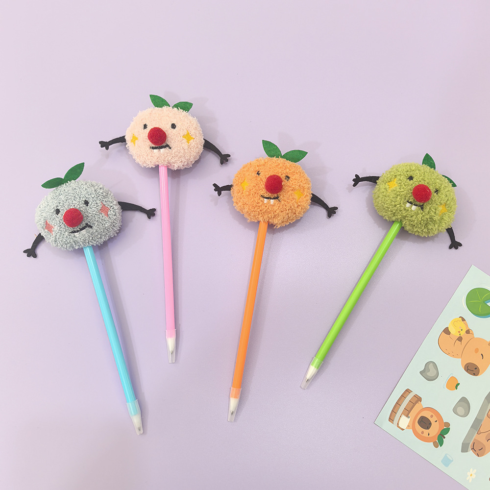 Cartoon creative plush ballpoint pen