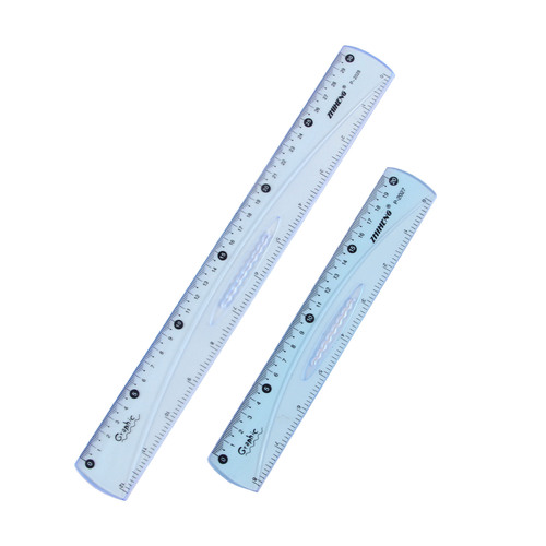 Factory direct sales 20cm ruler for student learning 20CM ruler with wavy ruler 30CM ruler