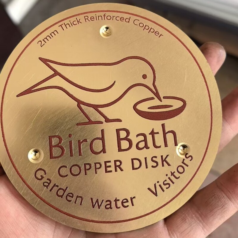2025新品 bird bath  disk  鸟水池清洁器 铜质圆盘|undefined