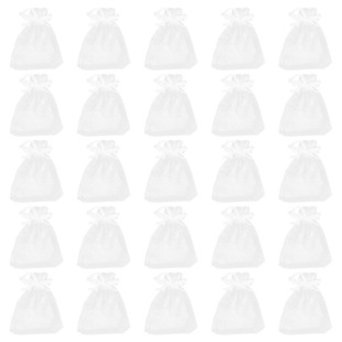 100 Pcs Mesh Bags Jewelry Storage Bags Exquisite Gift Small