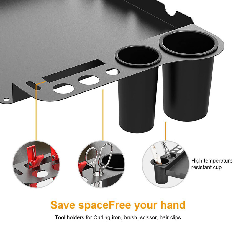 Coche especial para salón de belleza, coche de belleza de lujo ligero, carro móvil, estante, coche de herramientas multifuncional, aterrizaje