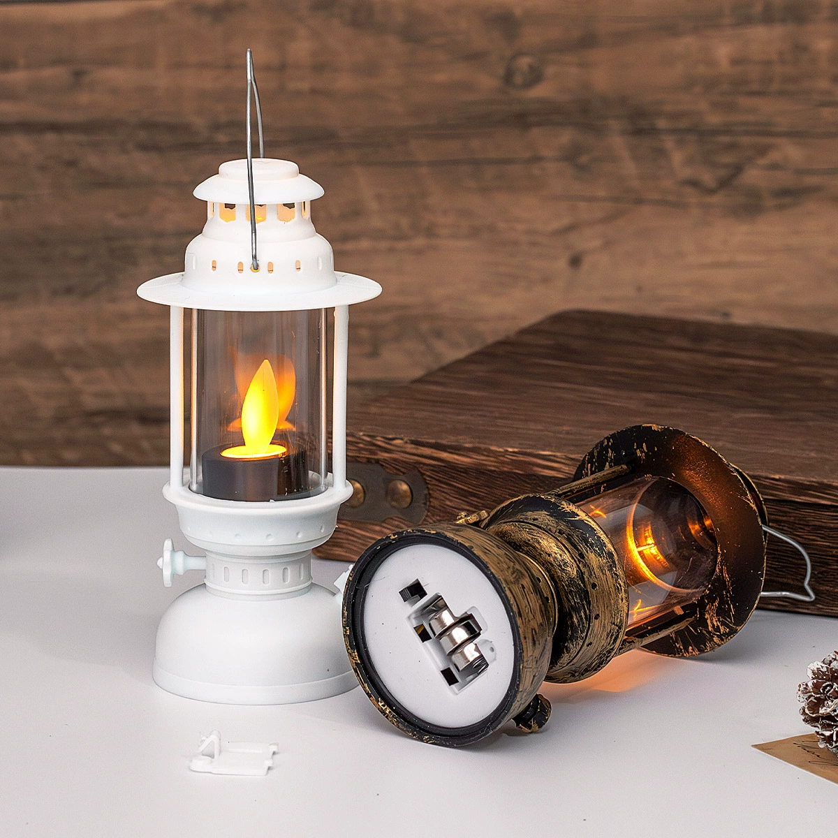 LED Wind Lamp Светящийся Электронная свеча-лампа Колеблющаяся ветровая лампа Настольная декоративная подсветка к Halloween