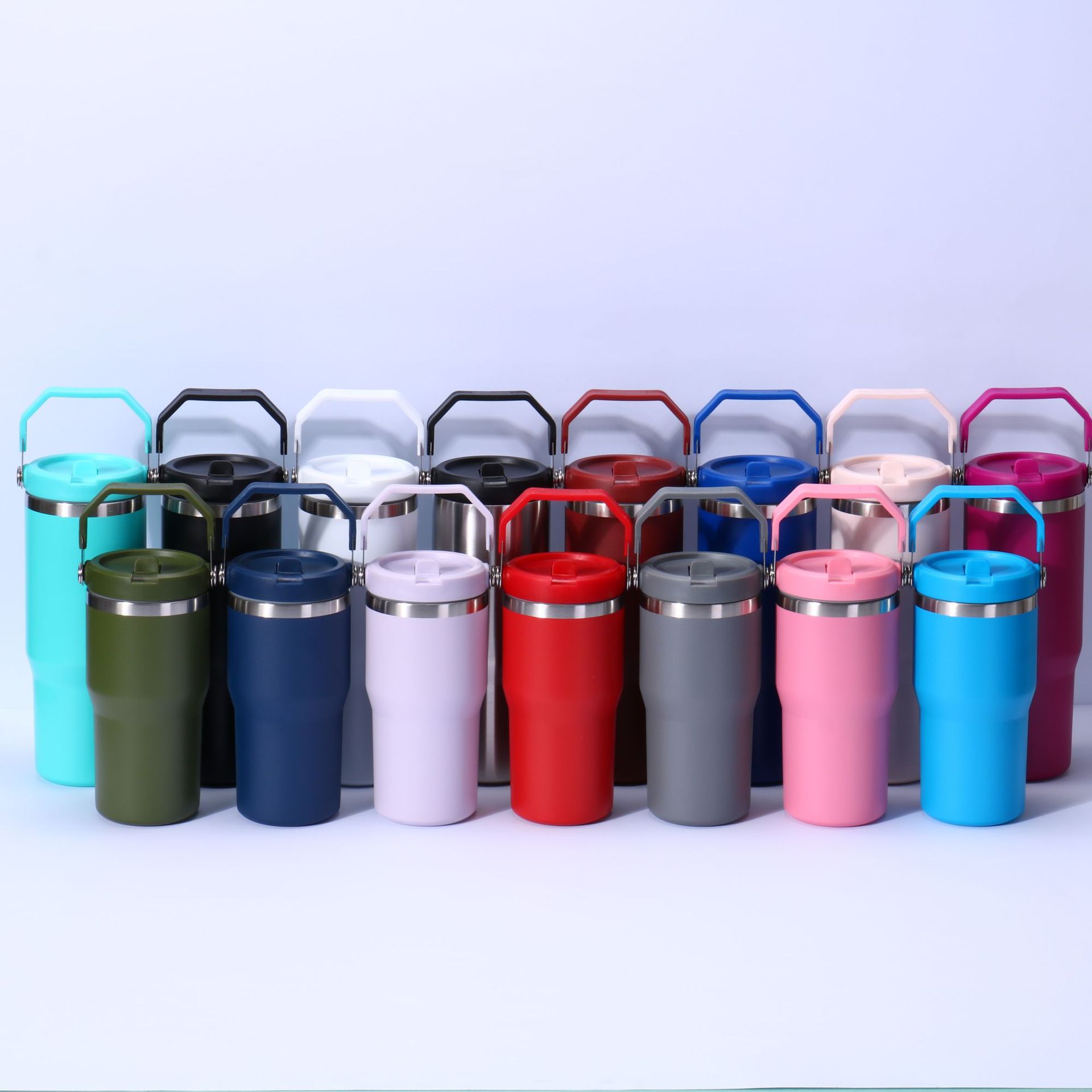 Transfronterizo 30oz taza de automóvil portátil de gran capacidad de acero inoxidable espesado taza de aislamiento de vacío de doble capa de taza de agua de paja