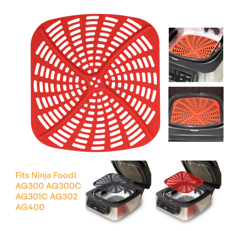 NINJA AG301 라이너를 위해 적당한 재사용 가능한 공기 프라이어 실리콘 패드 실리콘 라이닝 안티 스크래치
