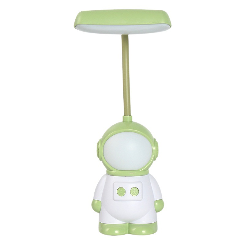 Lámpara LED Plegable de Astronauta de Plástico, Recargable USB, para Escritorio y Dormitorio