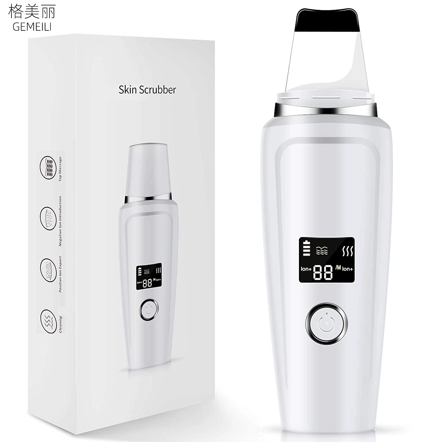 Скребок для кожи с ЖК-экраном поддерживает очистку пор от черных точек для удаления волос 1 поколения и очищающее средство для ухода за лицом