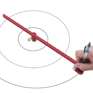 Woodworking scriber 360-degree lengthened arc drawing round aluminum alloy compasses drawing rules woodworking diy tools