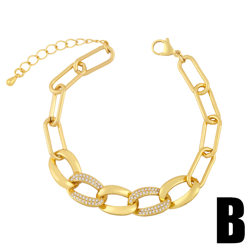 European and American Bracelets Simple and Popular Womenu0027s Metal Hollow Clip Bamboo Chain Elegan